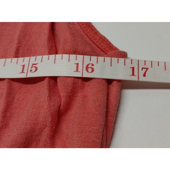 Vintage Banana Republic Women Size Large Ruched Rayon Blend Pastel Rose Tank Top - Picture 7 of 9